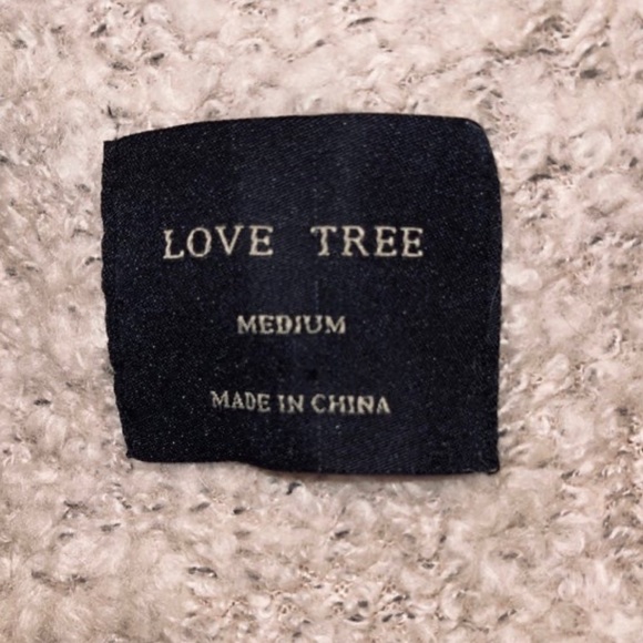 Anthropologie Love Tree Teddy Faux Fur Leather Vest - Picture 2 of 9